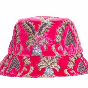 John Fluevog pink Tapestry bucket hat size small
